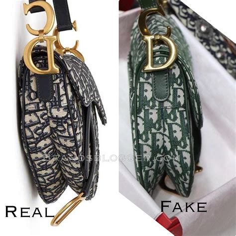 dior saddle bag original vs fake|Dior saddle bag the real.